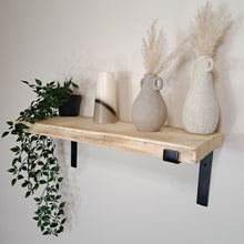 Load image into Gallery viewer, Reclaimed Industrial Shelf | Metal Bracket | Floating Design | Stylish Shelving