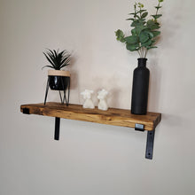 Load image into Gallery viewer, Reclaimed Industrial Shelf | Metal Bracket | Floating Design | Stylish Shelving