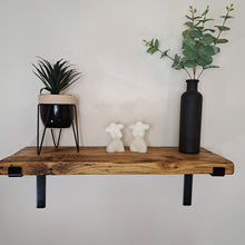 Load image into Gallery viewer, Reclaimed Industrial Shelf | Metal Bracket | Floating Design | Stylish Shelving