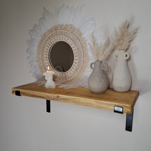 Load image into Gallery viewer, Reclaimed Industrial Shelf | Metal Bracket | Floating Design | Stylish Shelving