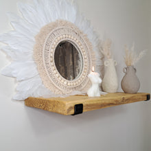 Load image into Gallery viewer, Industrial Reclaimed Shelf | Stylish Metal Bracket | Floating Design