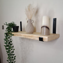 Load image into Gallery viewer, Industrial Reclaimed Shelf | Stylish Metal Bracket | Floating Design