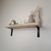 Load image into Gallery viewer, Bracket Shelf | Industrial Shelf | Floating Shelf | Reclaimed Shelf | Shelf | Metal Shelving