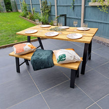 Load image into Gallery viewer, Outdoor Table | Reclaimed Wooden Table | Scaffold Board Table | Garden Dining Table