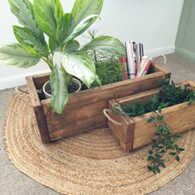 Load image into Gallery viewer, Solid Wooden Planter | Outdoor Planter | Indoor Planter | Rustic Planter | Garden Planter