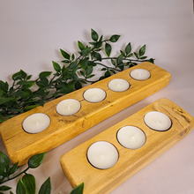 Load image into Gallery viewer, Rustic Wooden Tea Light | Candle Holder | Tea Light Holder |