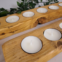 Load image into Gallery viewer, Rustic Wooden Tea Light | Candle Holder | Tea Light Holder |