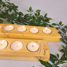 Load image into Gallery viewer, Rustic Wooden Tea Light | Candle Holder | Tea Light Holder |