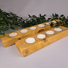 Load image into Gallery viewer, Rustic Wooden Tea Light | Candle Holder | Tea Light Holder |