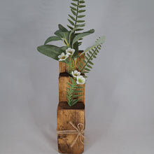 Load image into Gallery viewer, Wooden Vase | Stem Holder | Hand Crafted Vase with Dried Flower Options | Vase | Dried Flowers | Pampas | Neutral Boho Decor | Home Gift |