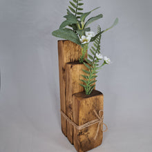 Load image into Gallery viewer, Wooden Vase | Stem Holder | Hand Crafted Vase with Dried Flower Options | Vase | Dried Flowers | Pampas | Neutral Boho Decor | Home Gift |