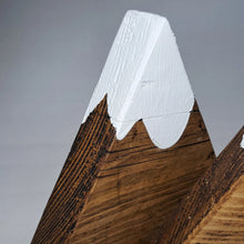 Load image into Gallery viewer, Wooden Mountain Snow Scene | Christmas Snow Scene