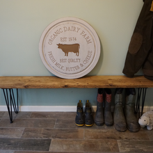 Load image into Gallery viewer, Homemade Rustic Bench | Farmhouse Bench | Boot Room Bench | Hairpin Bench | Industrial Bench
