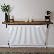 Load image into Gallery viewer, Radiator Shelf | Bracket Shelf | Industrial Shelf | Floating Radiator Cover | Heater Shelf
