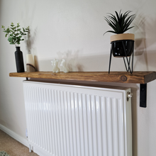 Load image into Gallery viewer, Radiator Shelf | Bracket Shelf | Industrial Shelf | Floating Radiator Cover | Heater Shelf
