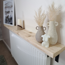 Load image into Gallery viewer, Radiator Shelf | Bracket Shelf | Industrial Shelf | Floating Radiator Cover | Heater Shelf
