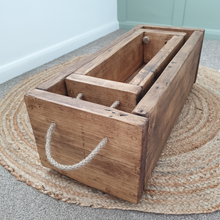 Load image into Gallery viewer, Solid Wooden Planter | Outdoor Planter | Indoor Planter | Rustic Planter | Garden Planter

