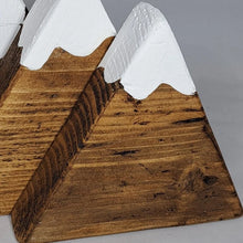 Load image into Gallery viewer, Wooden Mountain Snow Scene | Christmas Snow Scene
